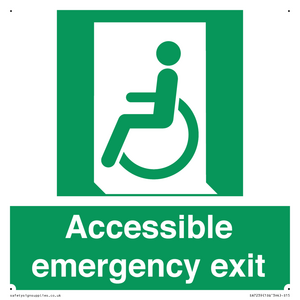 Accessible emergency exit (left)